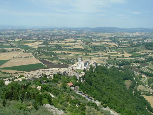 Overlooking the Basilica of St. Francis in Assisi || creative commons photo by John W. Schulze