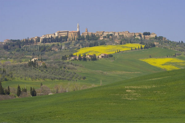 A view of Pienza || creative commons photo by Yaniv Ben-Arie